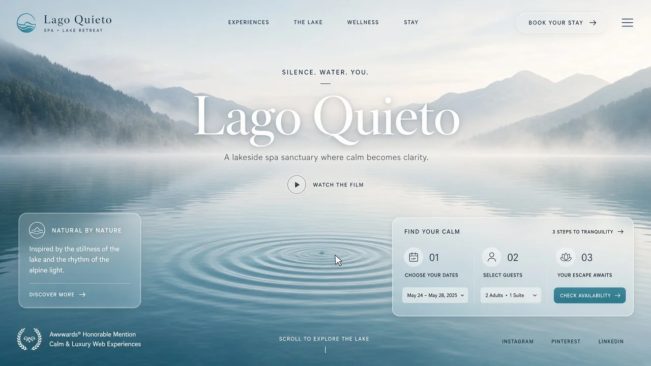 Lago Quieto — Spa und Wellness (concept)