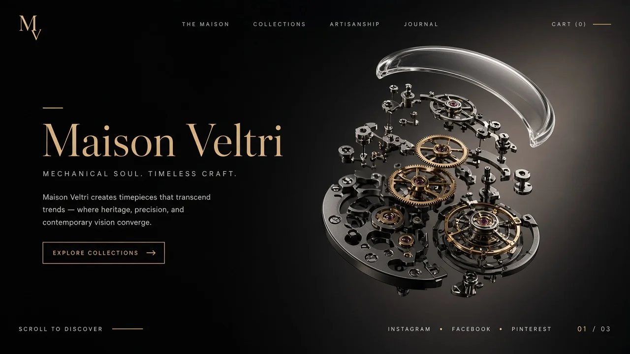 Maison Veltri — Uhren und Schmuck (concept)
