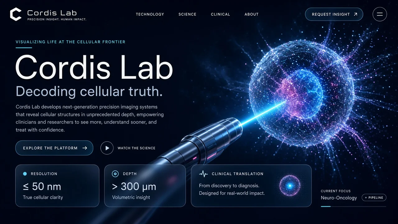 Cordis Lab — medtech et laboratoire (concept)